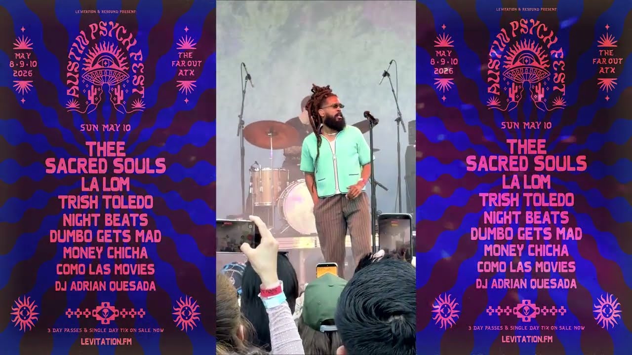 Thee Sacred Souls LIVE in Austin Texas May 10, 2026 Psych Fest.