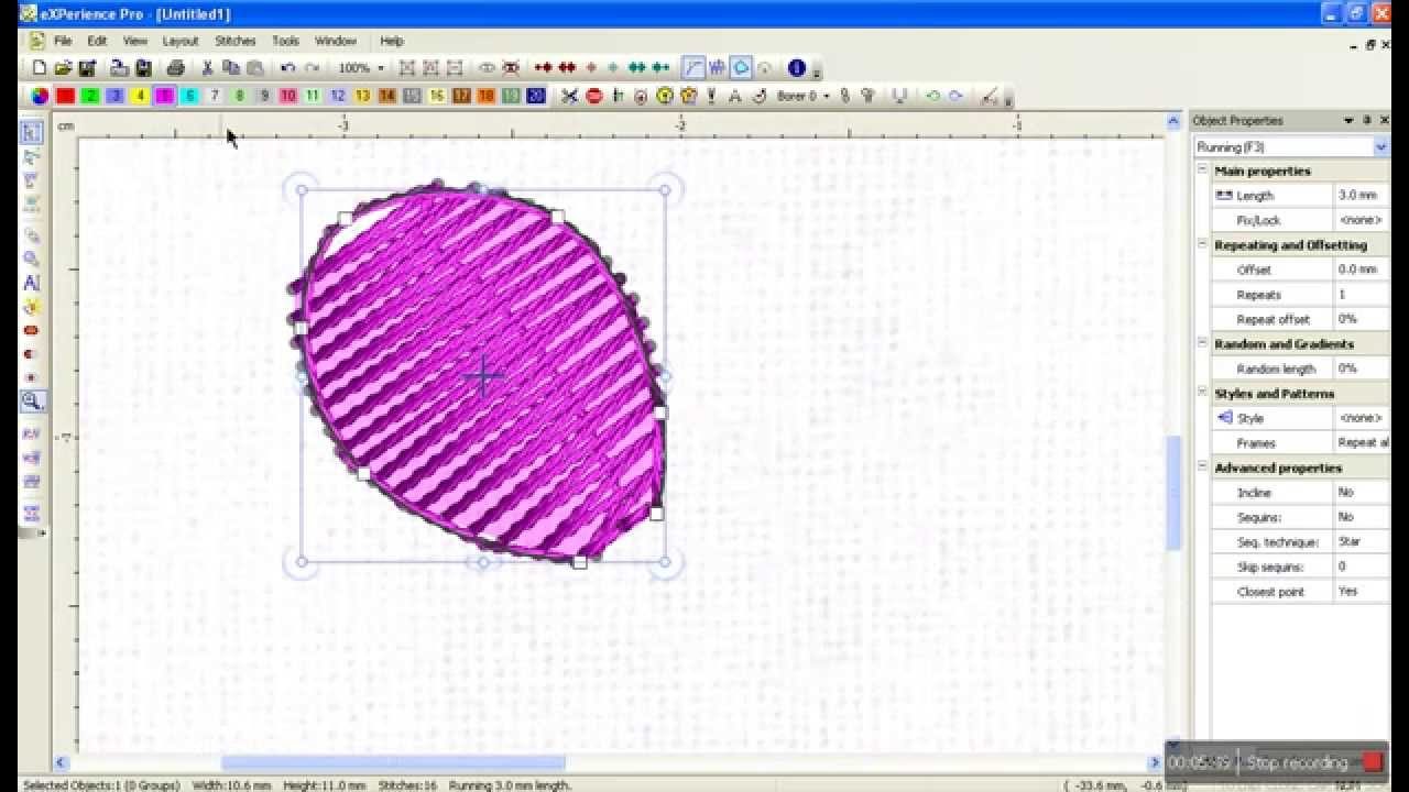 Wings embroidery Designing Software make Pagri Stitch