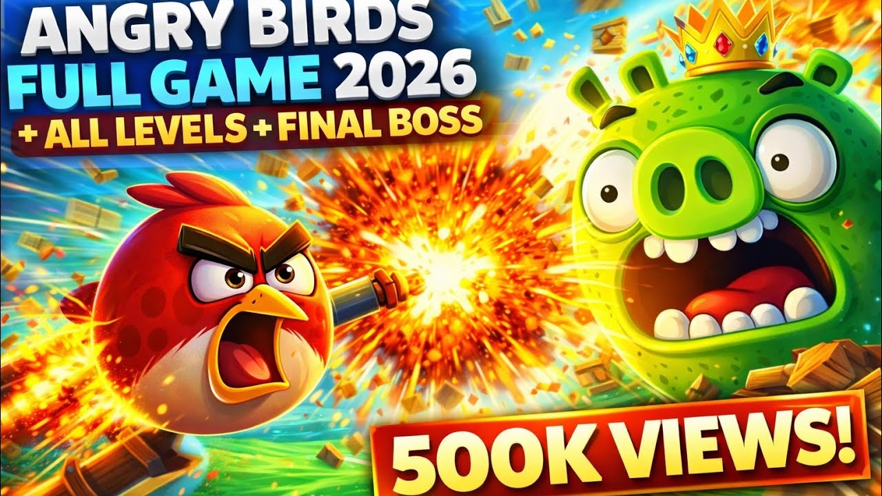 Angry Birds Full Game 2026 🐦 | All Levels + Final Boss (No Fail Run)