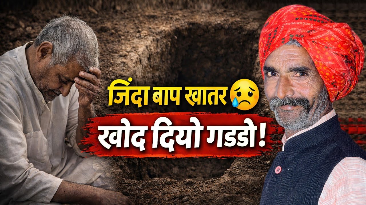 जिंदा बाप री कदर ना करी - खोद दियो खड्डों 💔 कलयुग में बाप री हालत ll Marwadi Shikh 