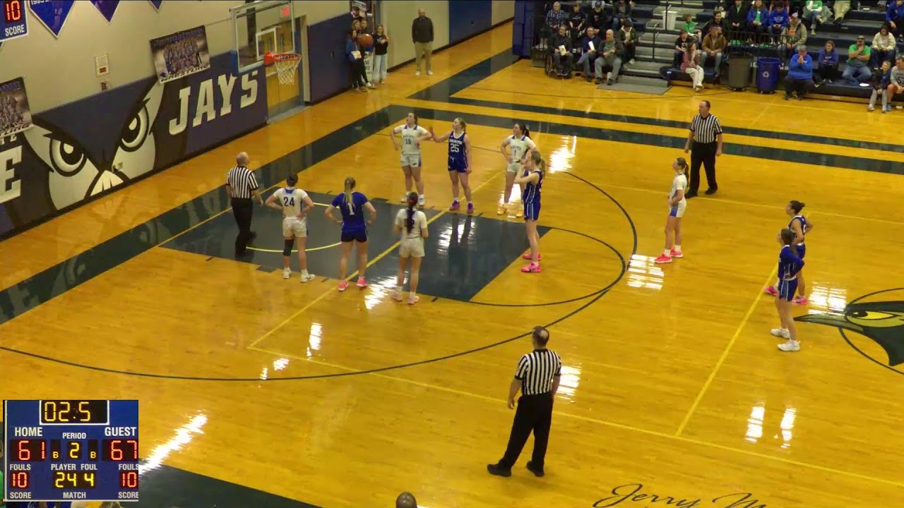 Jamestown vs St. Mary's Girls Varsity Basketball
