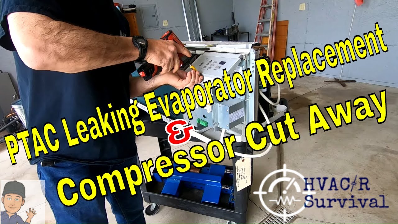 PTAC Heating Cooling Through The Wall Unit Evaporator Replacement & Compressor Tear Down