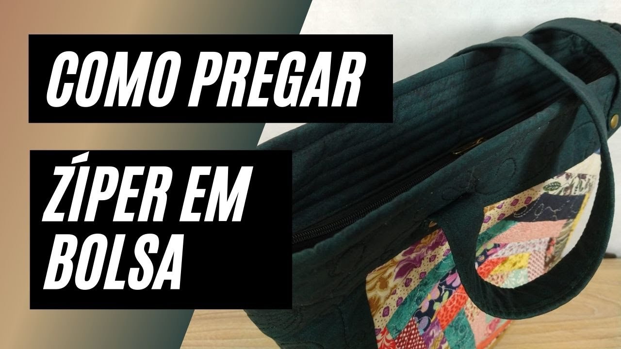 COMO PREGAR ZÍPER EM BOLSA