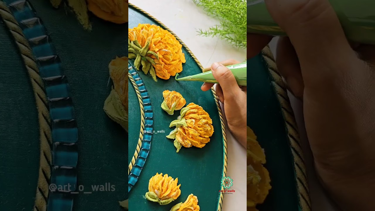 Sculpture Floral mirror 😍 Online class whatsapp 6382668709 #shorts #trending #diwali #diy #diycrafts