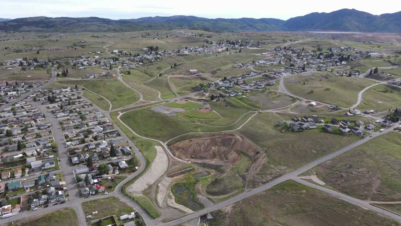 Butte, Montana flyover