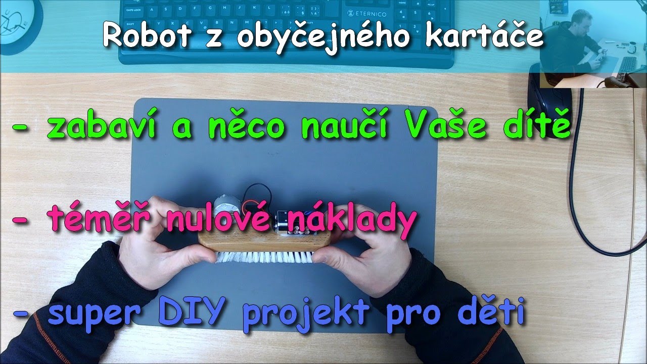 Postavte si robota z obyčejného kartáče | Super DIY projekt nejen pro Vaše děti