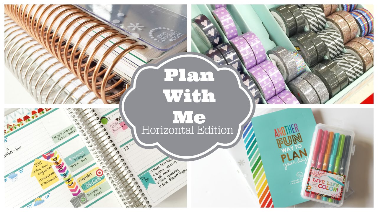 Plan With Me! Weekly Planner Session: Horizontal Erin Condren Life Planner