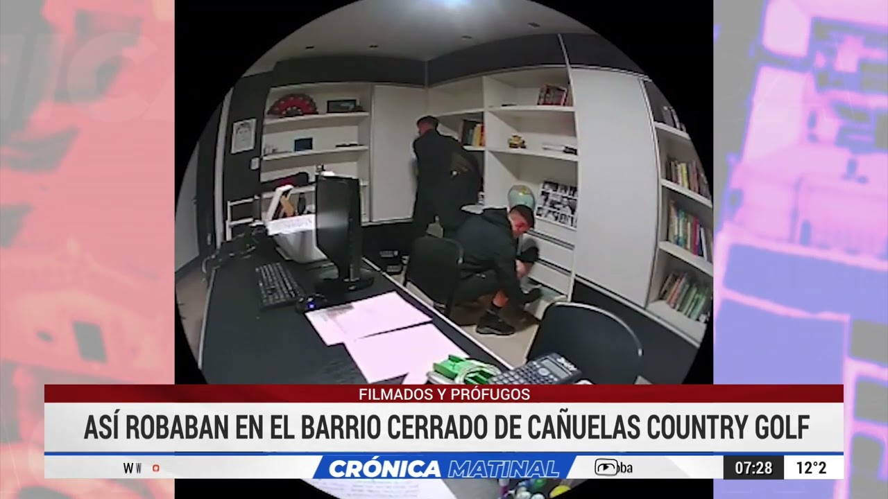 FILMADOS Y PRÓFUGOS: ASÍ ROBARON EN CAÑUELAS COUNTRY GOLF
