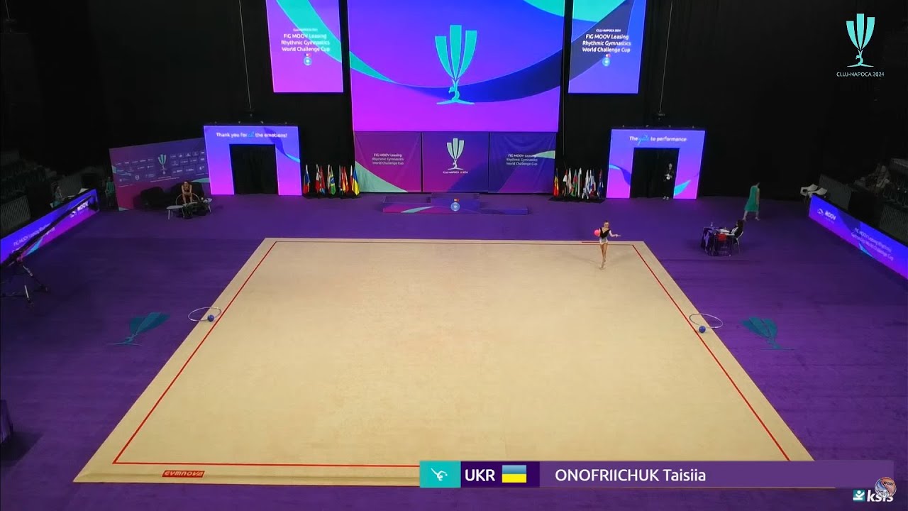 Taisiia Onofriichuk Ball Qual 33,050 - World Challenge Cup Cluj-Napoca 2024
