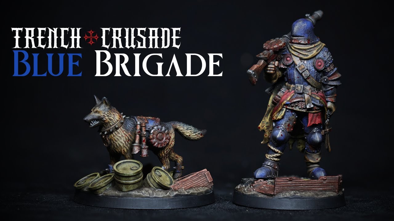 Как ускорить Paint Trench Crusade New Antioch Blue Brigade Льюис и Догго — Rusty Grimdark Armour