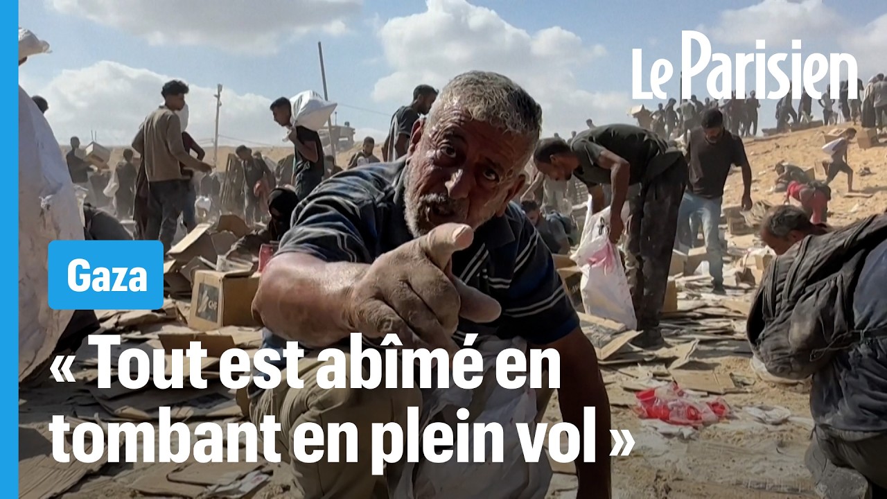 À Gaza, le chaos des largages d'aide humanitaire