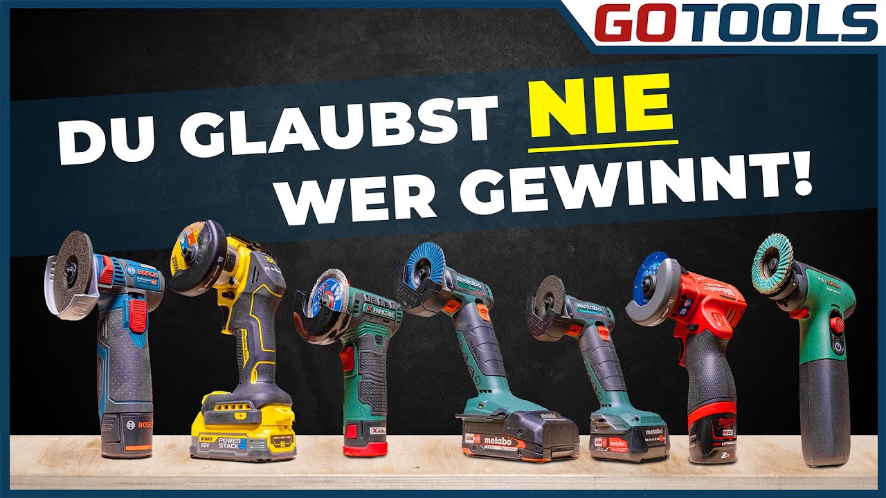 7 Zwerge ganz groß... Alle kleinen Akku-Winkelschleifer (76mm) im Test! | mit Verlosung