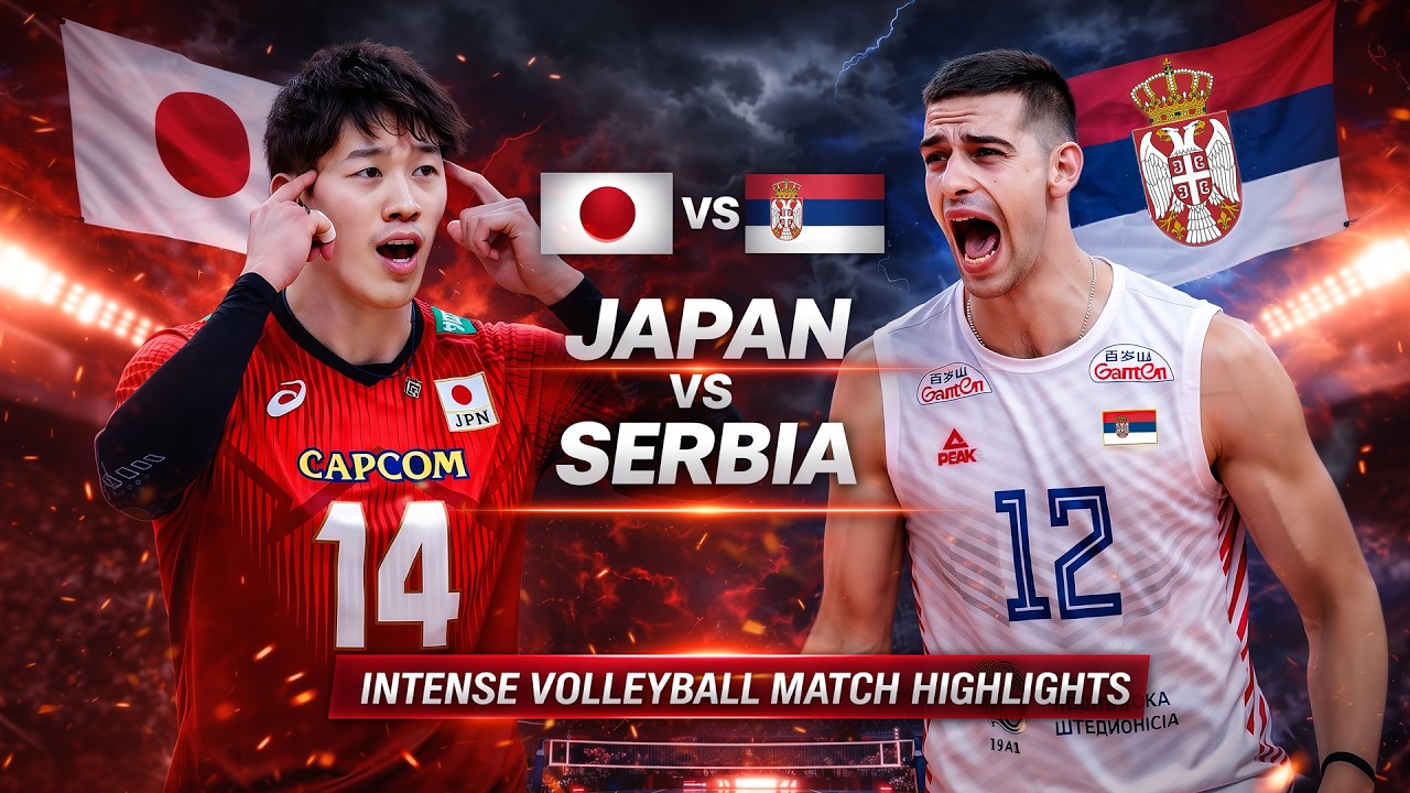 Japan vs Serbia Epic Volleyball Battle Highlights