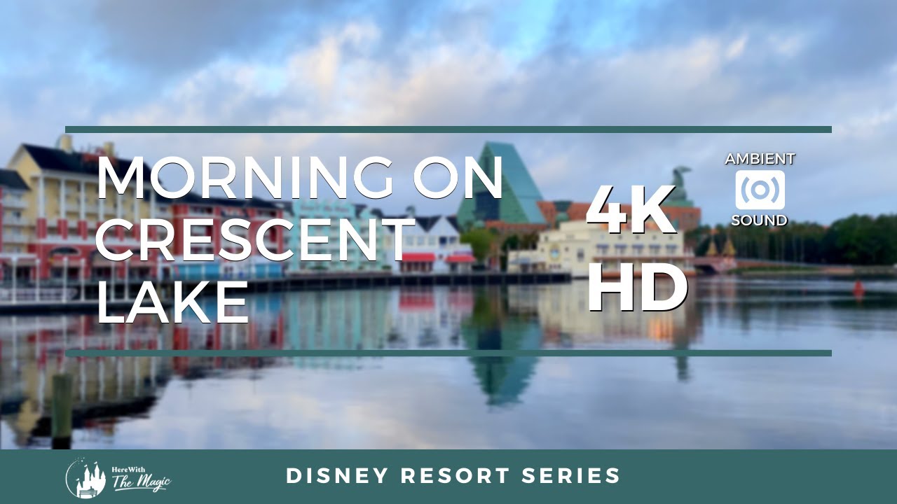 Morning on Disney's Crescent Lake (4K HD)