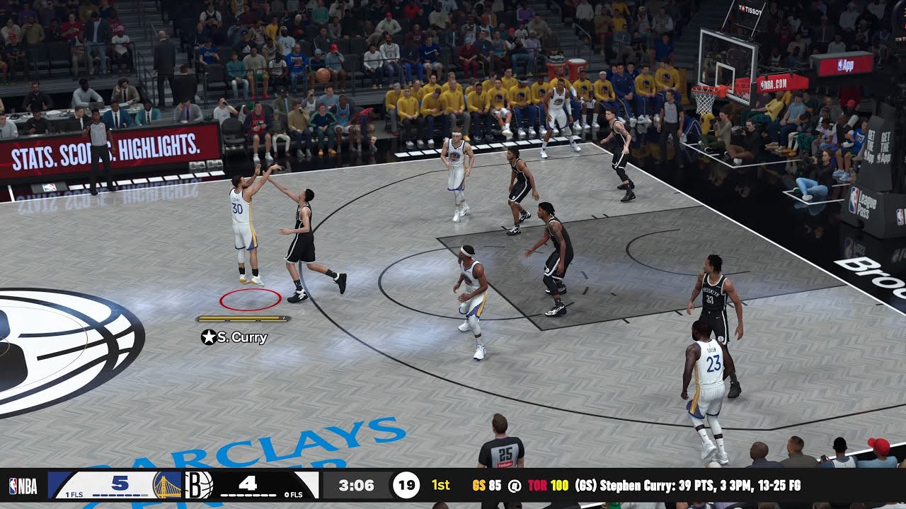 NBA 2K26 Gameplay (PS5) Warriors vs Nets Hall of Fame Difficulty