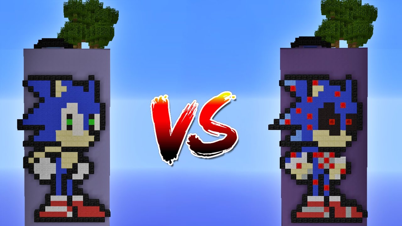 Остров Соника VS Остров Sonic.EXE в Minecraft!!
