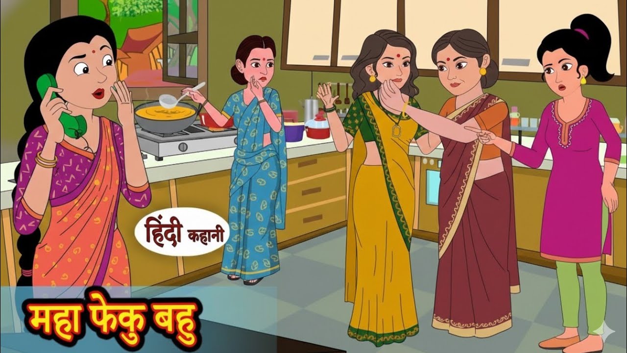 महा फेकू बहु से परेशान ससुराल । Hindi Kahani | Hindi Story | Moral Story |Cartoon story