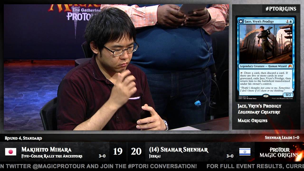Pro Tour Magic Origins Round 4 (Standard): Makihito Mihara vs. Shahar Shenhar