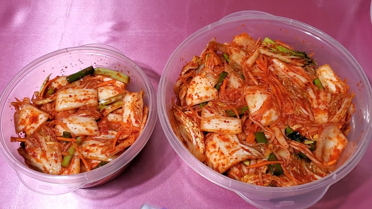 Qhia ua zaub qaub kaus lim (Kimchi)