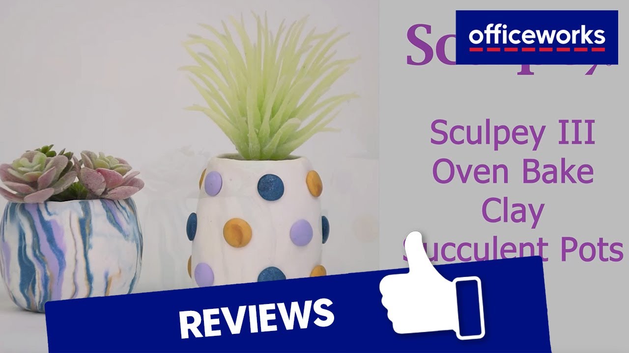 Sculpey III Oven-bake Clay Succulent Pots Kit