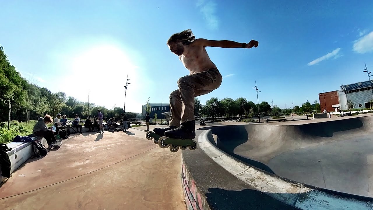 FULL-SEND GAPS on rollerblades