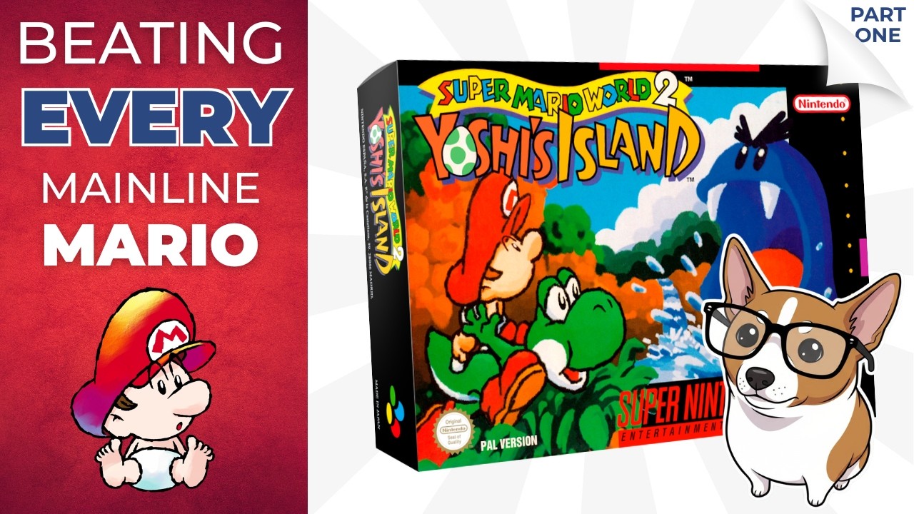 Beating EVERY Mainline Mario: Super Mario World 2: Yoshi's Island (8/21) | SNES | Part 1