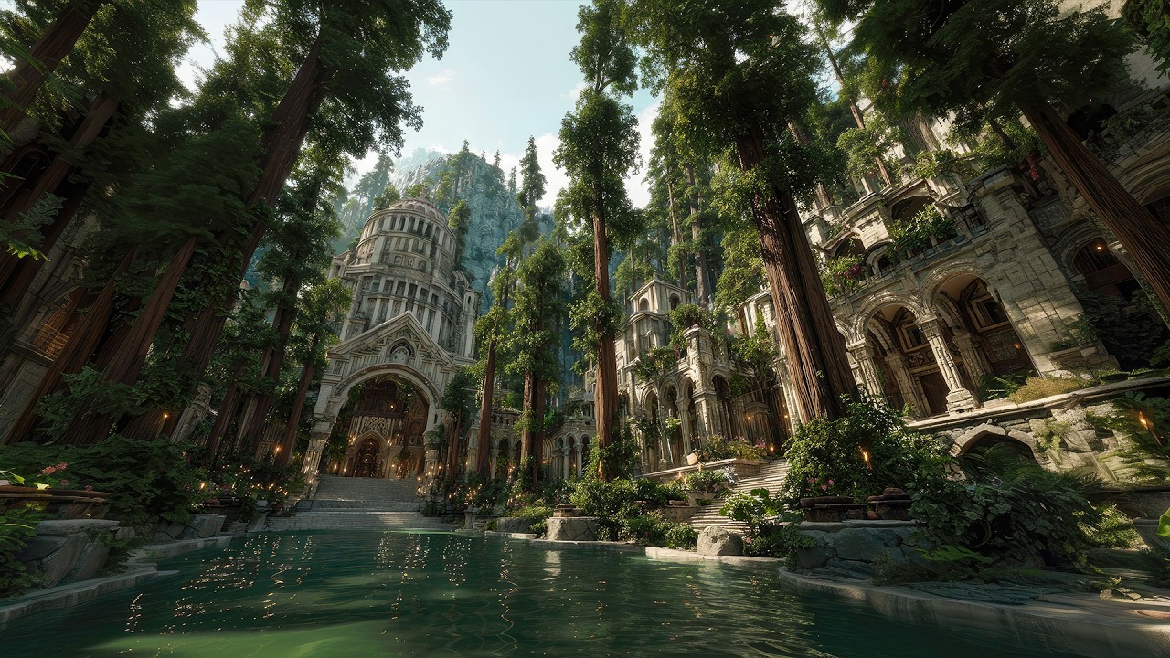 Forgotten Celtic Temple City | Medieval Fantasy Music & Magical Forest Sounds