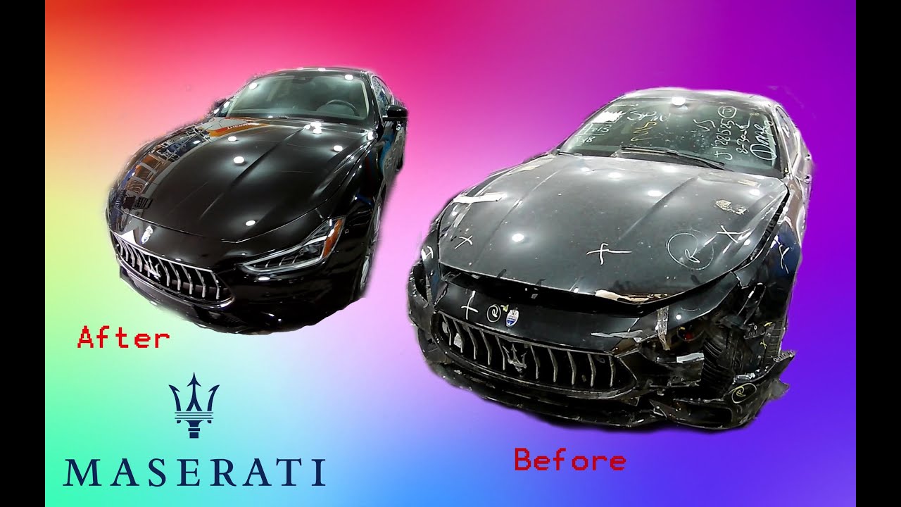 Maserati Ghibli The front end repair Ремонт переда.