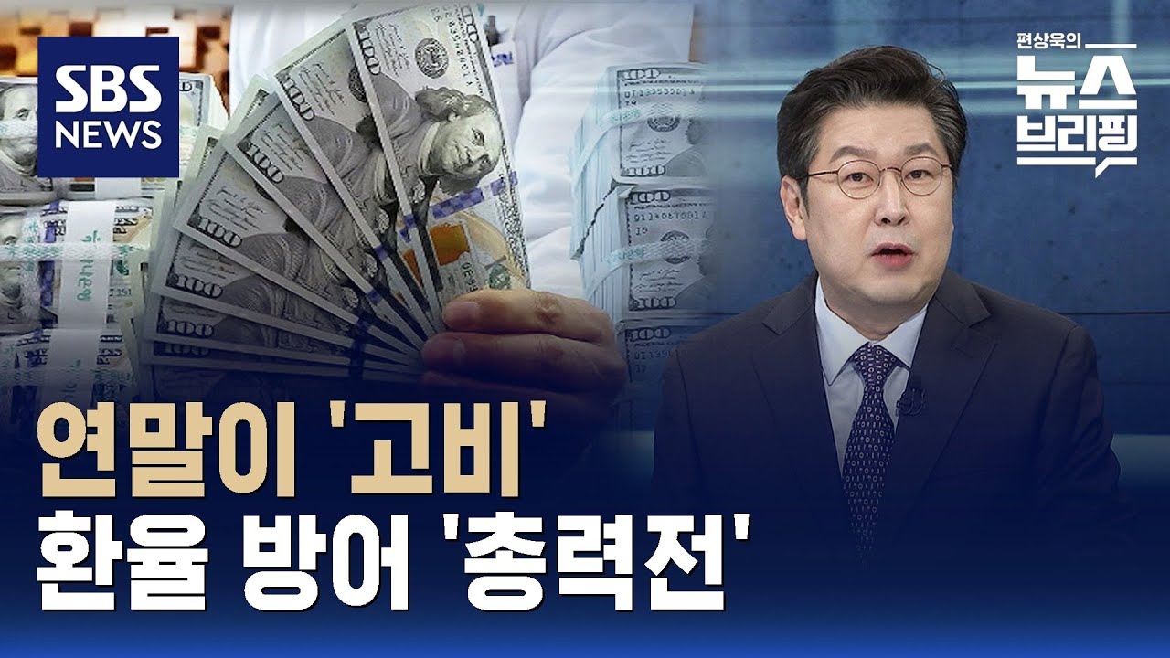 [한뼘뉴스] 연말이 '고비' 환율 방어 '총력전' / SBS / 편상욱의 뉴스브리핑