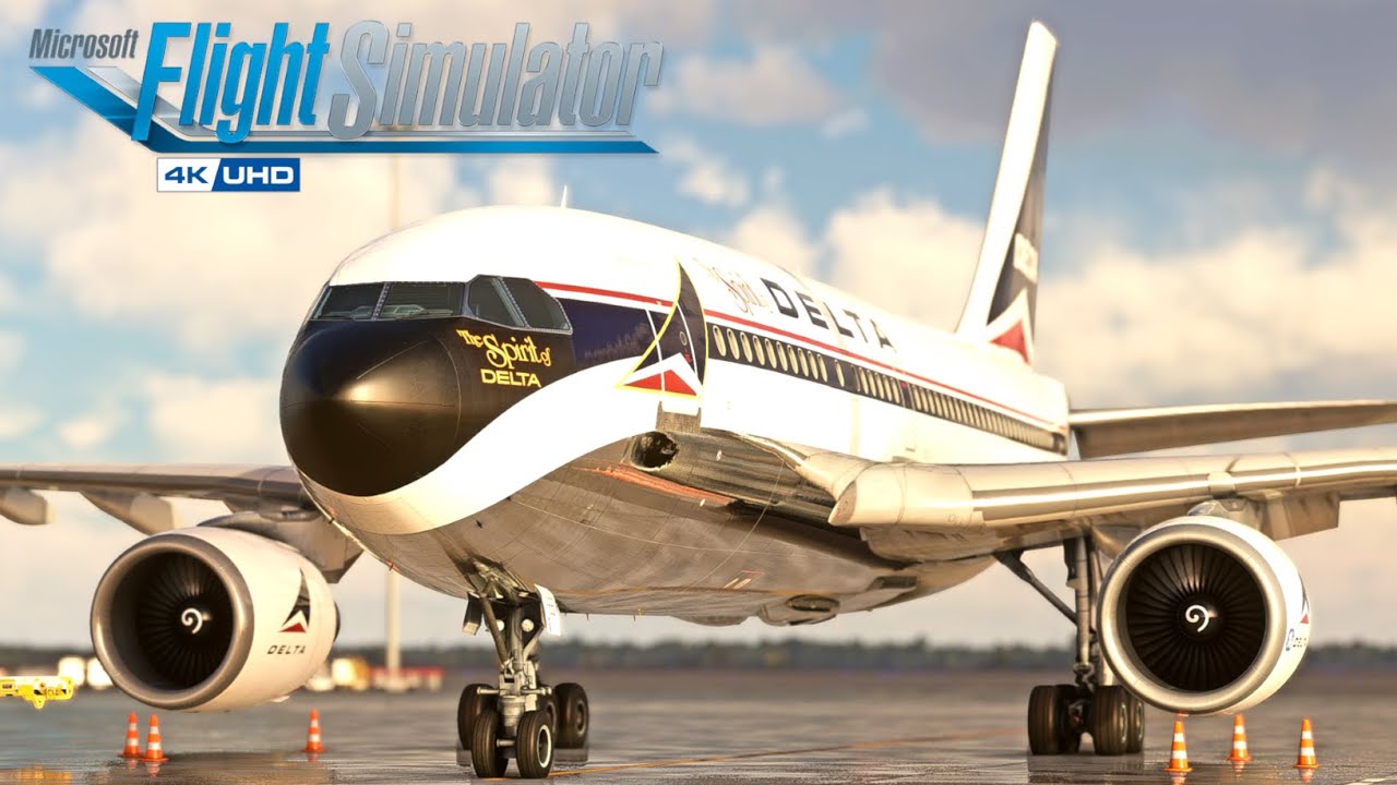 Delta Airbus A310-300 | New York - Nice (1990's Edition) Full Flight | MSFS2020