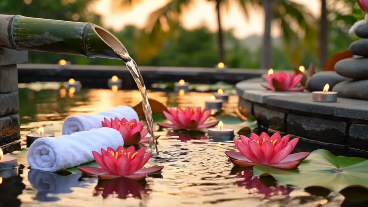 🌿 “Zen Bamboo Waterfall | Deep Relaxation Spa Sounds for Stress Relief”