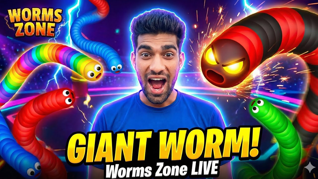 GIANT WORM Ban Gaya 😱 | Worms Zone Gameplay || shriXpress