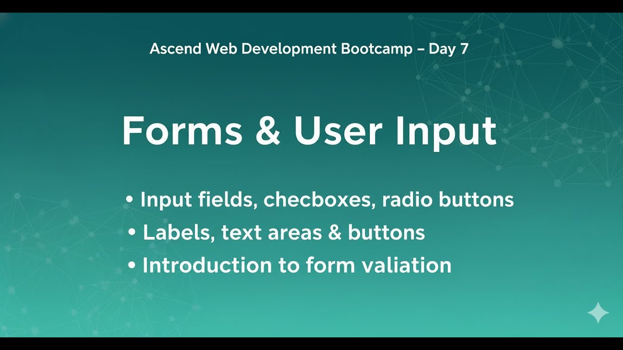 Forms in HTML