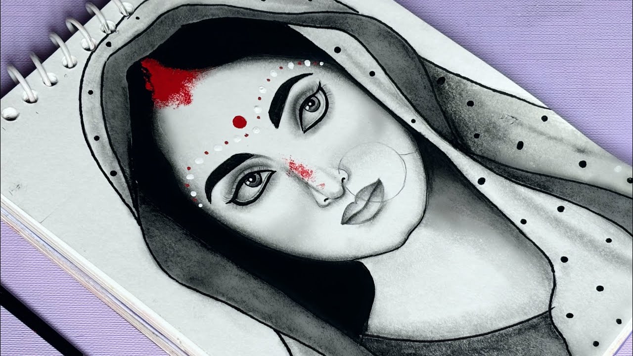 How to draw bengali bride step by step 