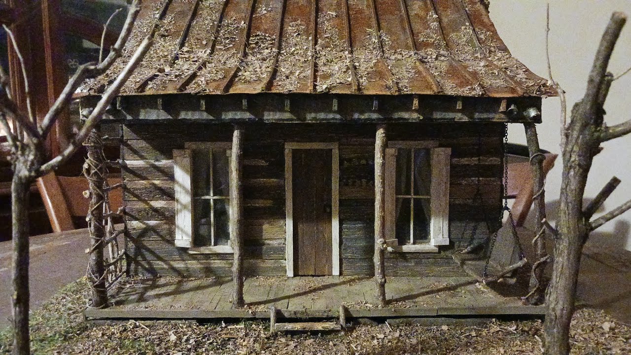 evil dead cabin diorama