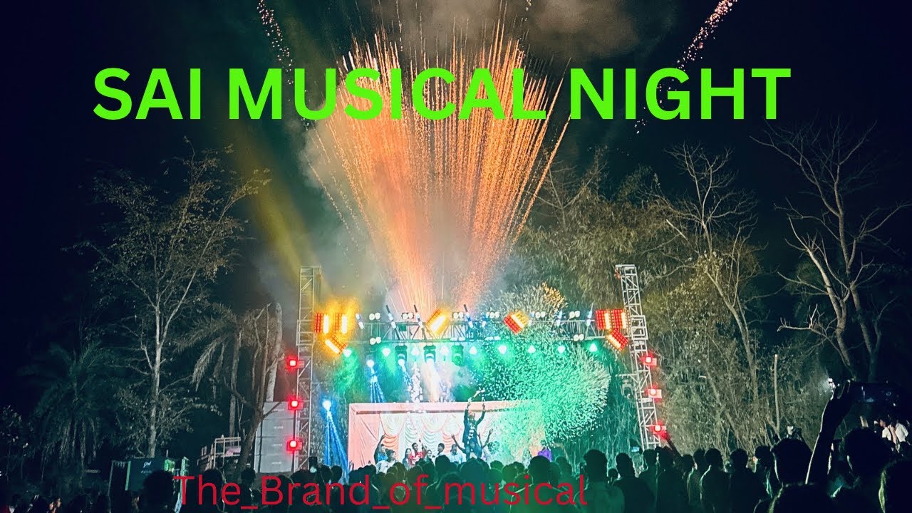 Sai musical night 🎹🎶 / Hunter light + Full set Umarvarni sadi me dance 🪩🕺