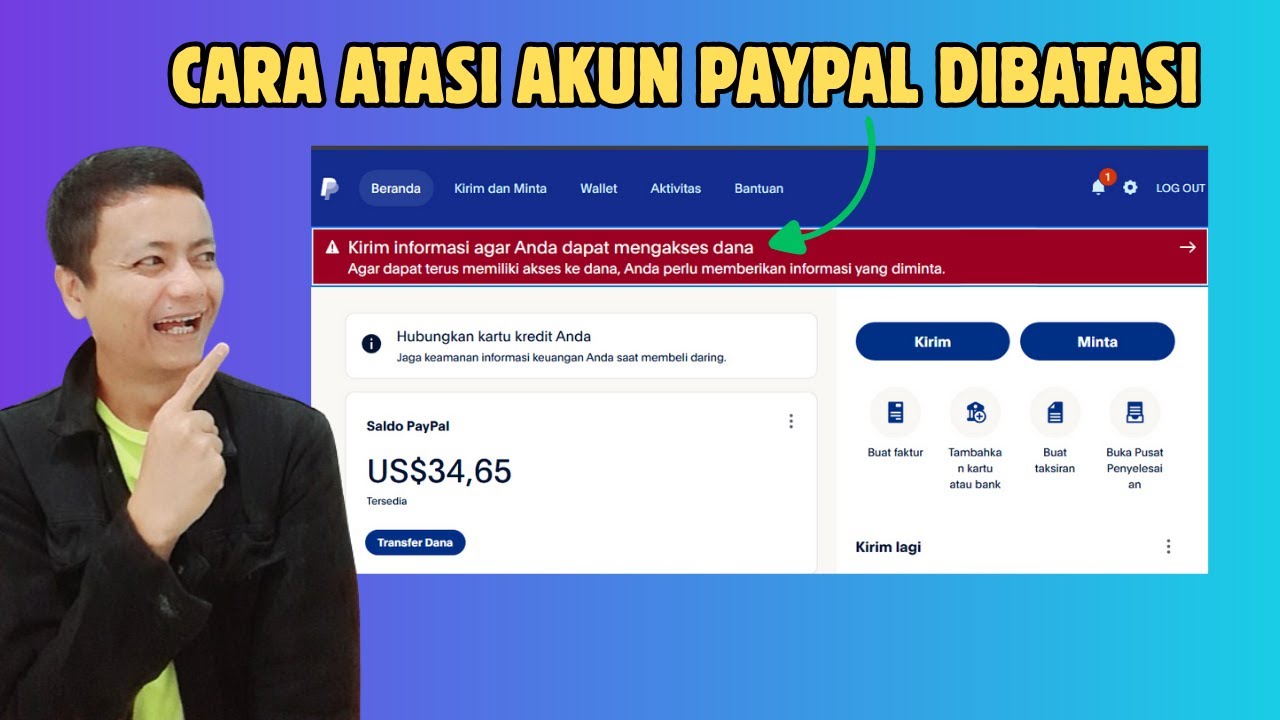 Cara Mengatasi Akun Paypal Dibatasi | Risman Official