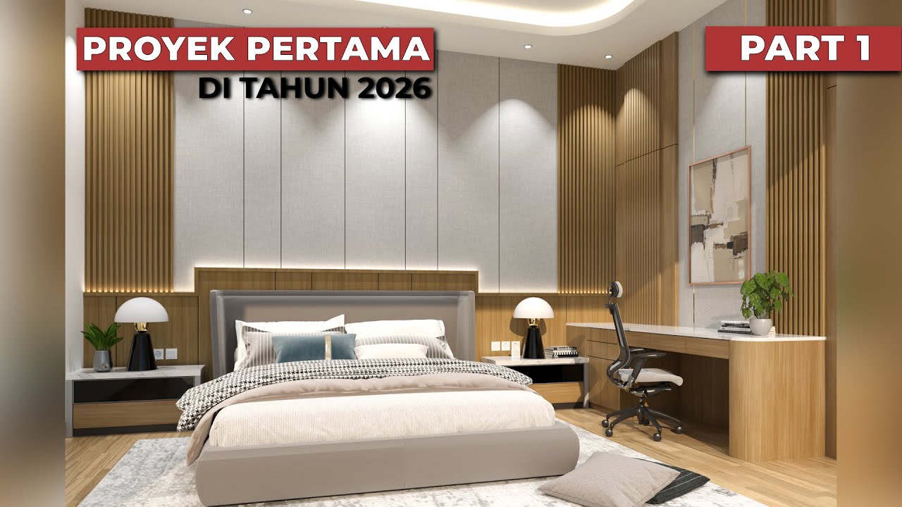 Desain Kamar tidur modern yang bikin rebahan seharian Proyek Pertama di tahun 2026 Part 1