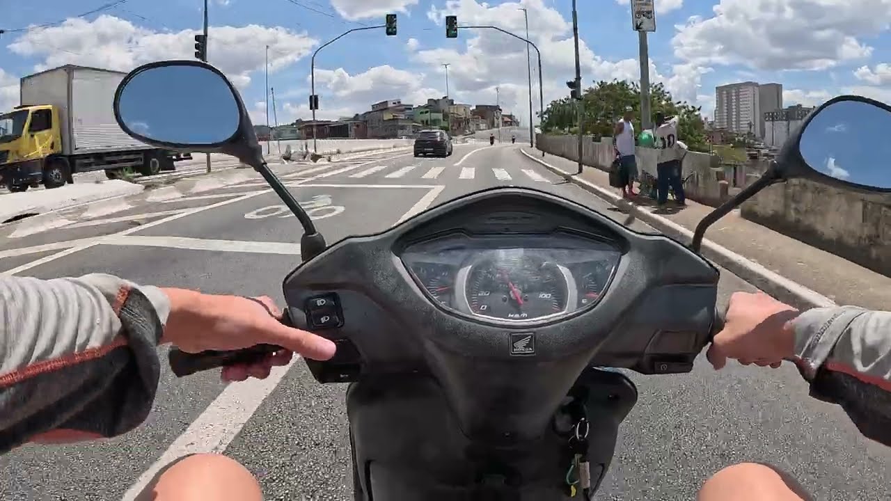 POV GoPro - HONDA LEAD - Rolê sabadão à tarde em Itaquera/ZL 