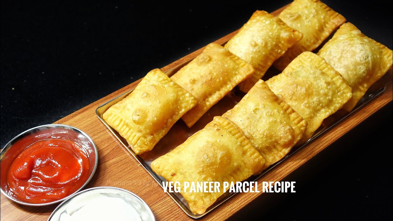 Veg Paneer Parcel Starter Recipe | Vegetable Paneer Pocket Appetizer | Easy Paneer Snack in Hindi