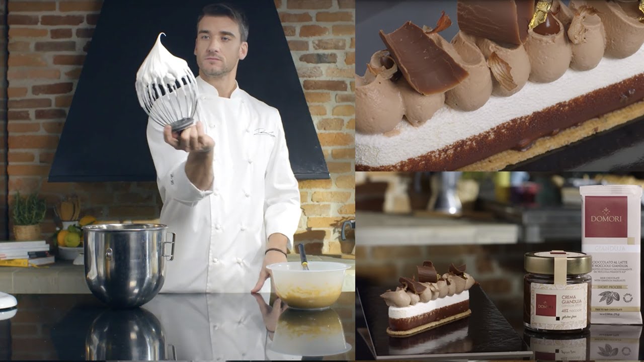 Monoporzione con crema spalmabile Gianduja Domori | Chef Damiano Carrara