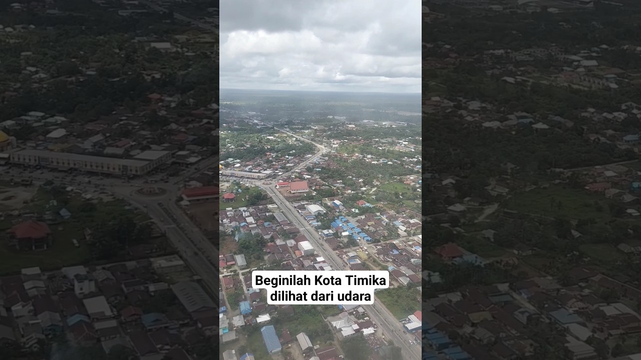 Beginilah Kota Timika dilihat dari udara #timika #pesawat #udara #infopapuatv