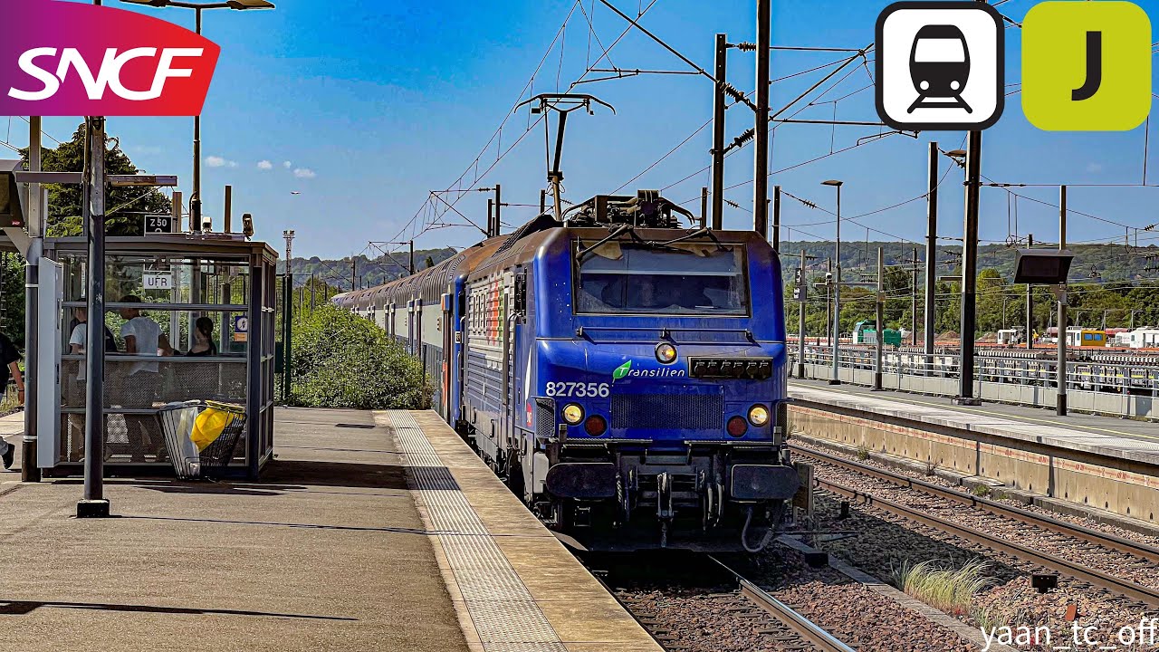 Les VB2N-BB27300 et Z50000-NAT de la ligne J du Transilien 4:32⚡️