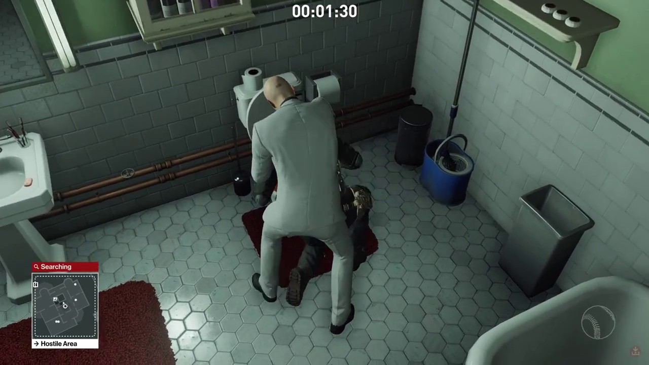 Hitman Accident House Toilet Drowning