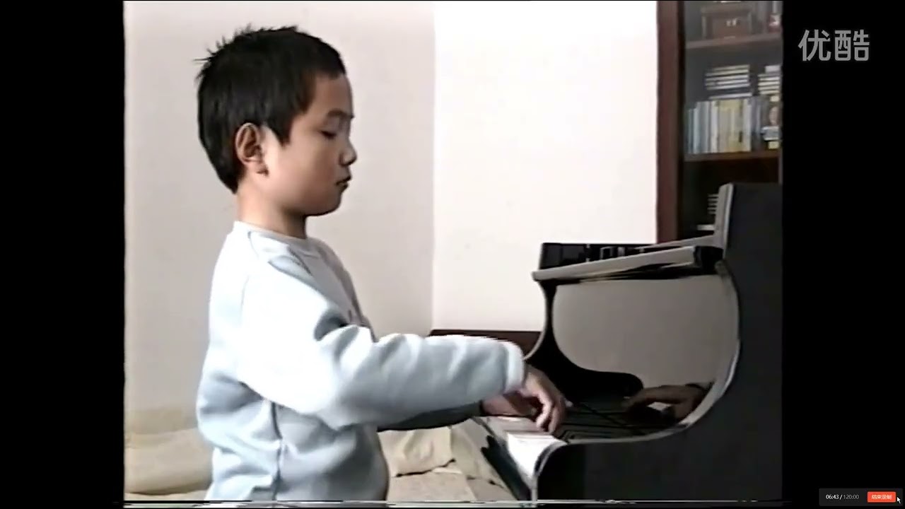 Wenyu Shen plays Beethoven Sonata No.5 Op.10 No.1 in Chengdu at Home 1996 (10 years old Birthday)