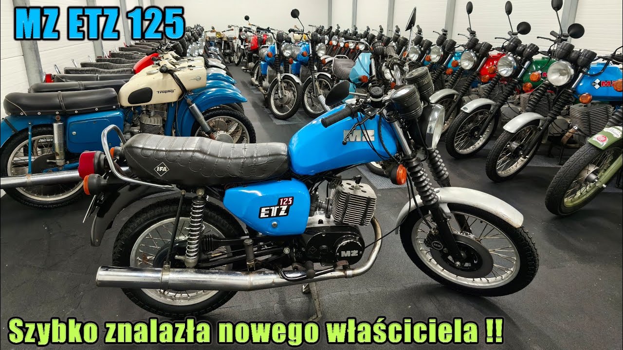 Niebieska MZ ETZ 125 w oryginalnym lakierze ☺️☺️ Ładna była to sprzedała się od ręki 😁😁