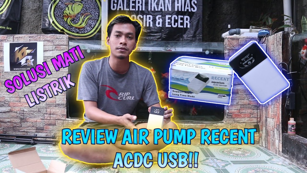 REVIEW AIR PUMP RECENT ACDC USB !!! SOLUSI MATI LISTRIK