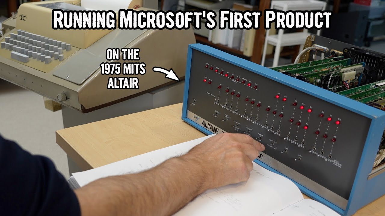 Running Microsoft's first product on the Altair 8800, from paper tape