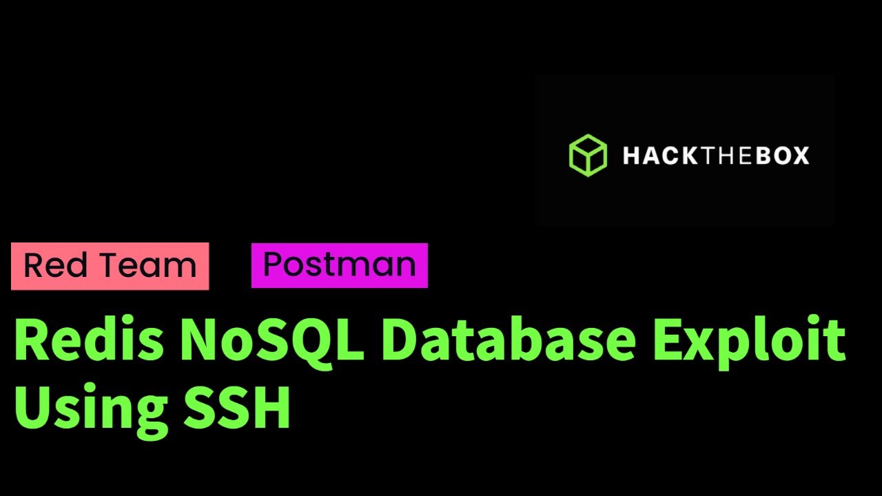 Redis NoSQL Database Exploit Using SSH | CTF Walkthrough