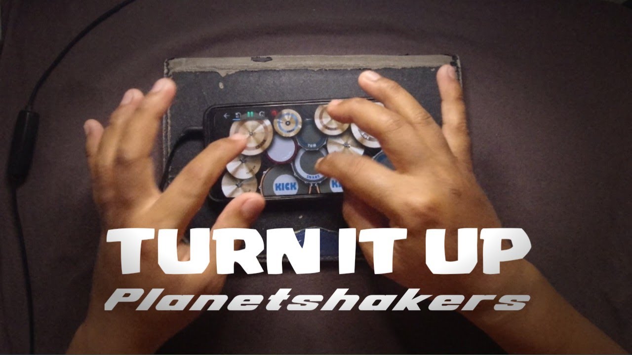 Planetshakers - Turn it up | Played on mobile app (real drum app)
